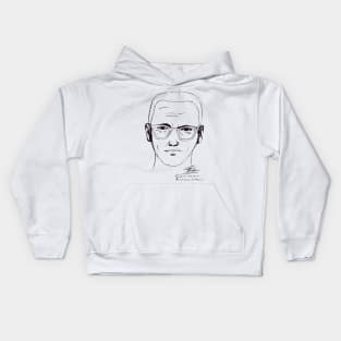 Zodiac Killer Mug Shot Kids Hoodie